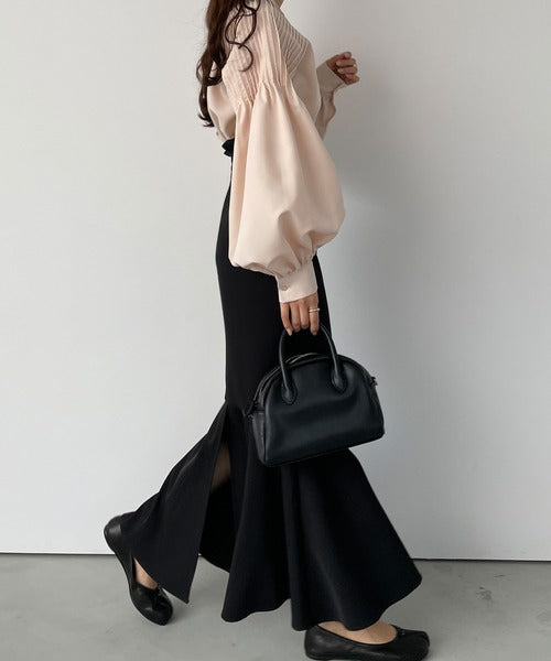 Louere Lightweight High-Waist Flared Mermaid Skirt | Slimming Silhouette & Elegant Summer Essential
