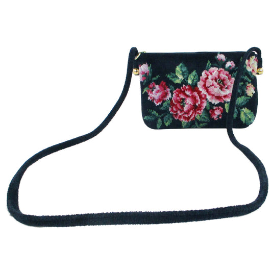 FEILER Rose Adagio Horizontal Shoulder Bag - Compact Chic (Made in Japan)
