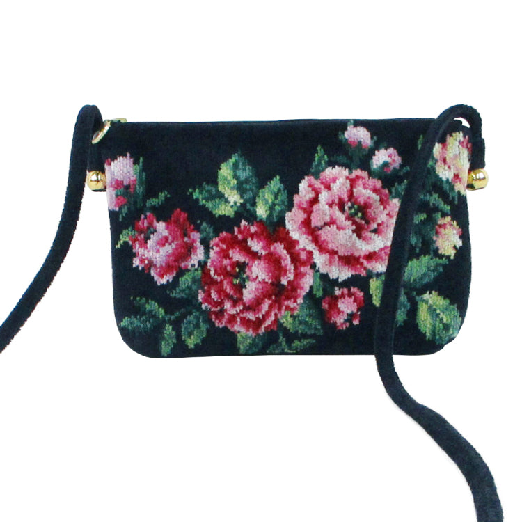 FEILER Rose Adagio Horizontal Shoulder Bag - Compact Chic (Made in Japan)