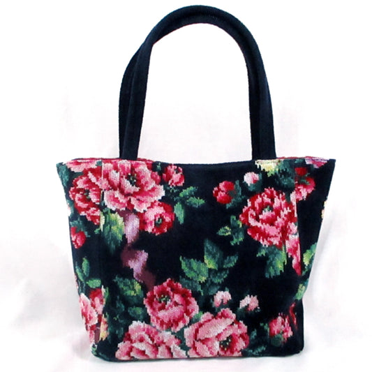 FEILER Rose Adagio Shoulder Bag - Timeless Navy Elegance (Made in Japan)