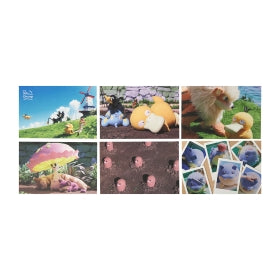 Pokémon Concierge Postcard Set (6 pcs) | Windmill Scene Collection | Official Pokémon Stationery