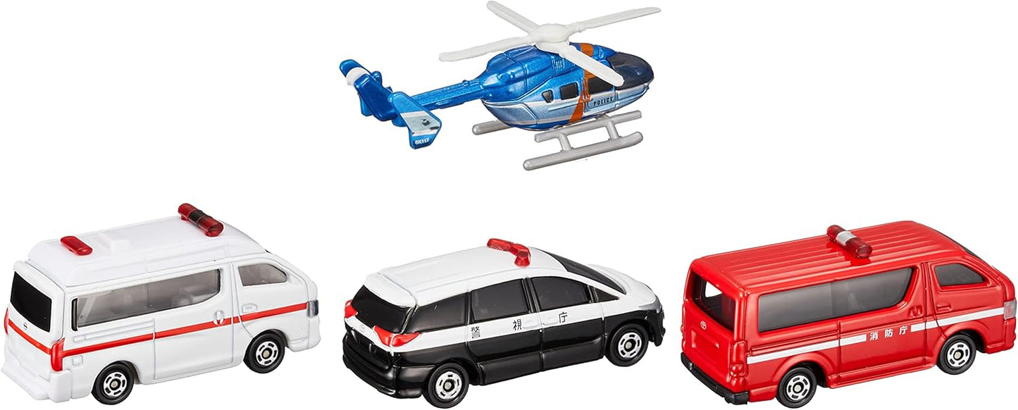Takara Tomy Tomica World Emergency Vehicle Set - Rescue Team Collection (Model 399117)