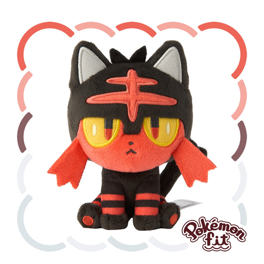 Pokémon Fit Plush - Litten (ニャビー) Alolan Starter Collectible