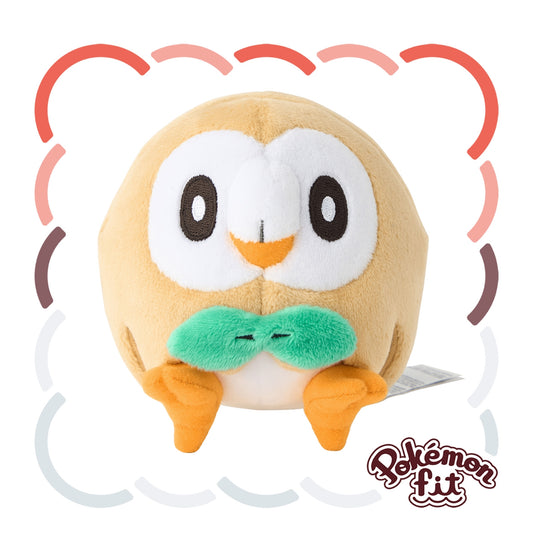 Pokémon Fit Plush - Rowlet (モクロー)  Adorable Alolan Starter Collectible