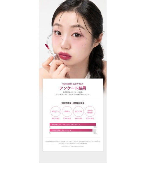 WATERISM GLOW TINT | Hydrating Glossy Water Tint with Aqua Oil Complex