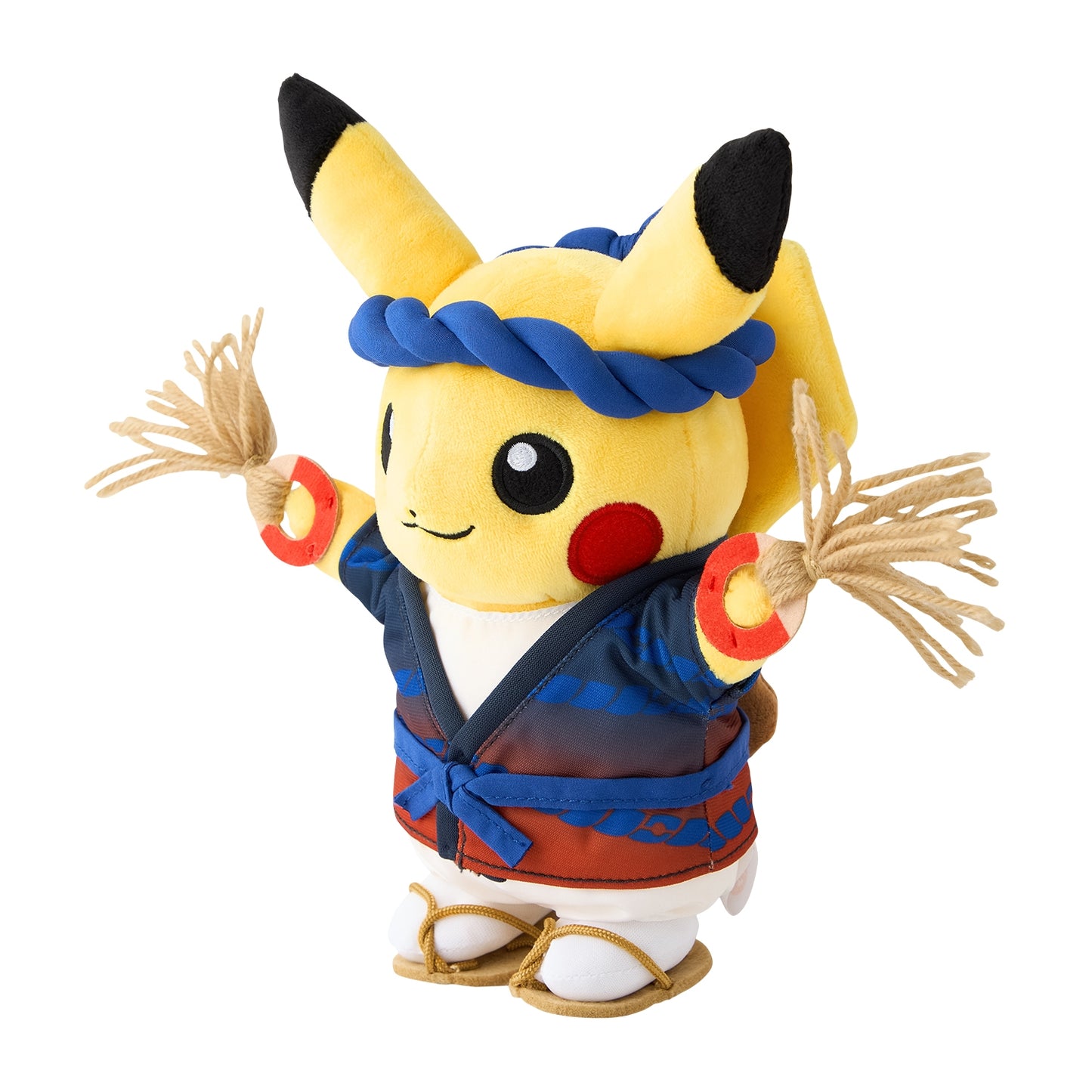 Waraji Matsuri Pikachu Plush – Pokémon Center Tohoku Exclusive! 🎐🍃  👣