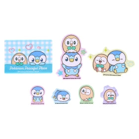 Pokémon PokéPeace Sticker Set | Piplup & Rowlet | Die-Cut Decorative Stickers