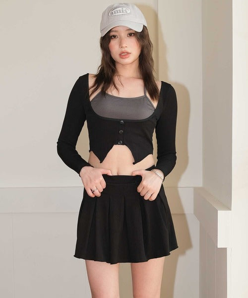 OSYAREVO Ribbed Bikini 3-Piece Set – Cardigan-Inspired Design for Chic, Comfortable Coverage