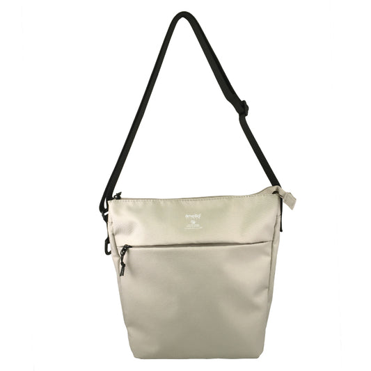 anello GRANDE Lightweight Water-Repellent Shoulder Bag | B5 Slim Crossbody with Key Ring &; Bottle Holder