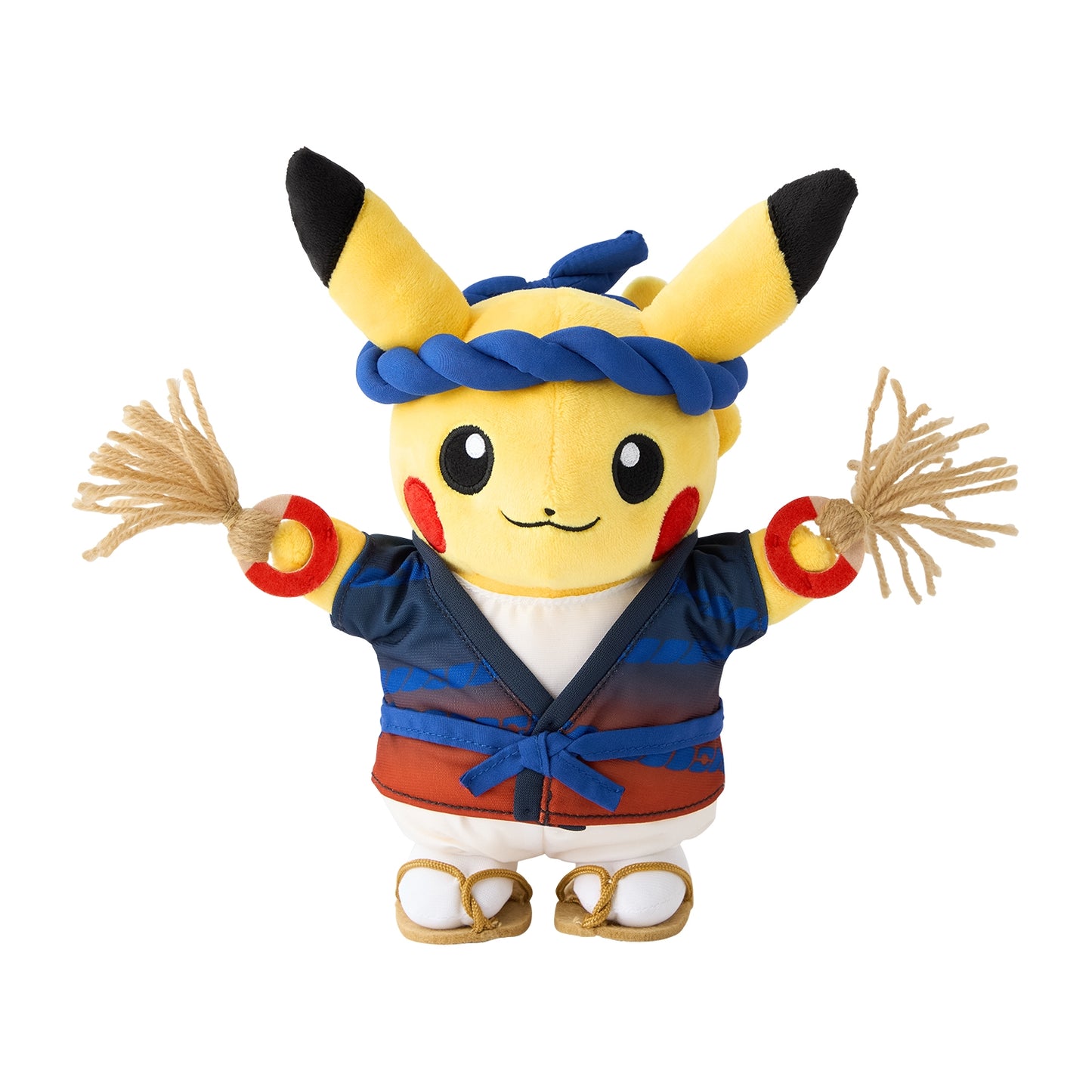 Waraji Matsuri Pikachu Plush – Pokémon Center Tohoku Exclusive! 🎐🍃  👣
