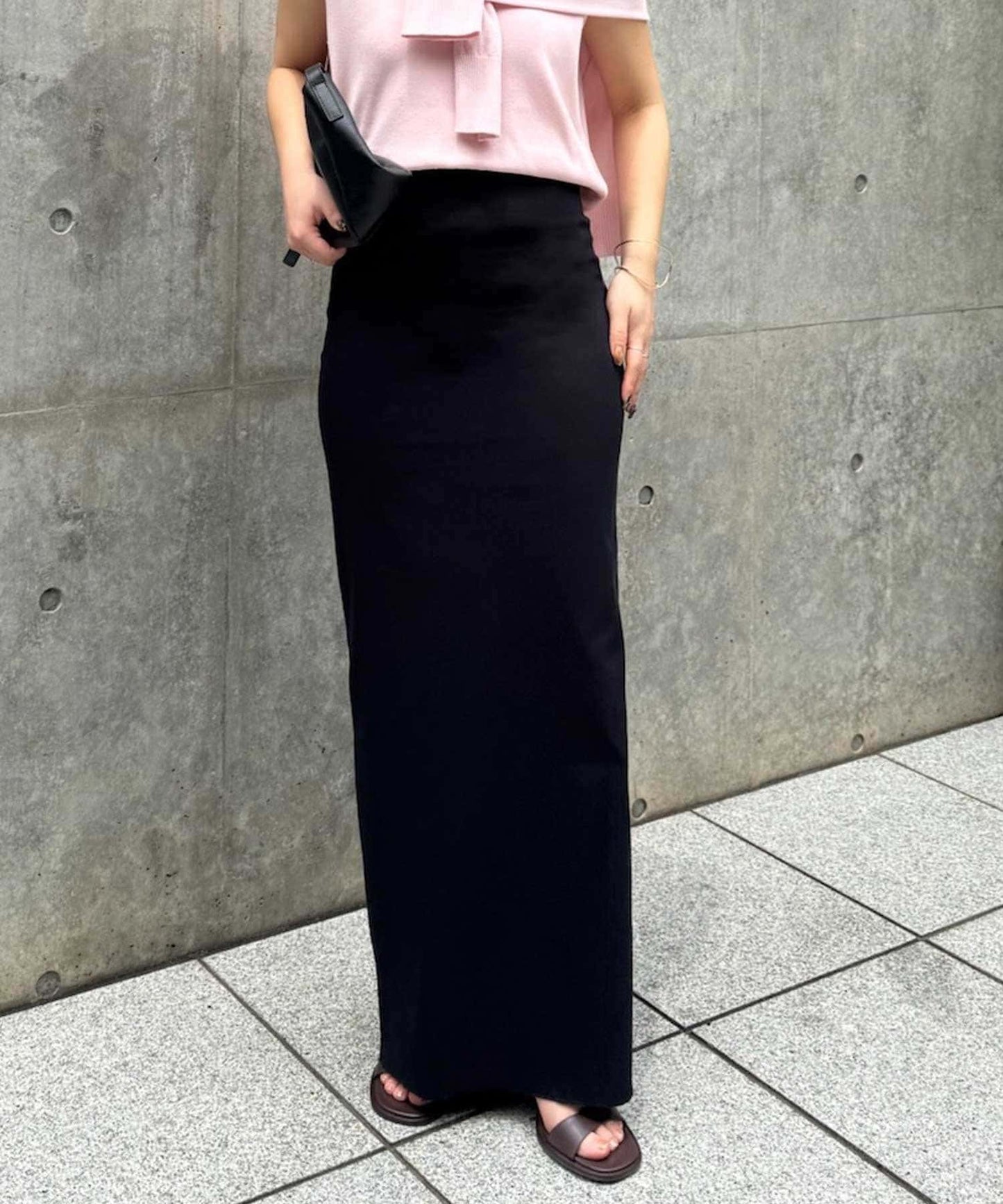 GALLARDAGALANTE Stretch Maxi Tight Skirt 2  3 Sizes  High-Waist I-Line Silhouette