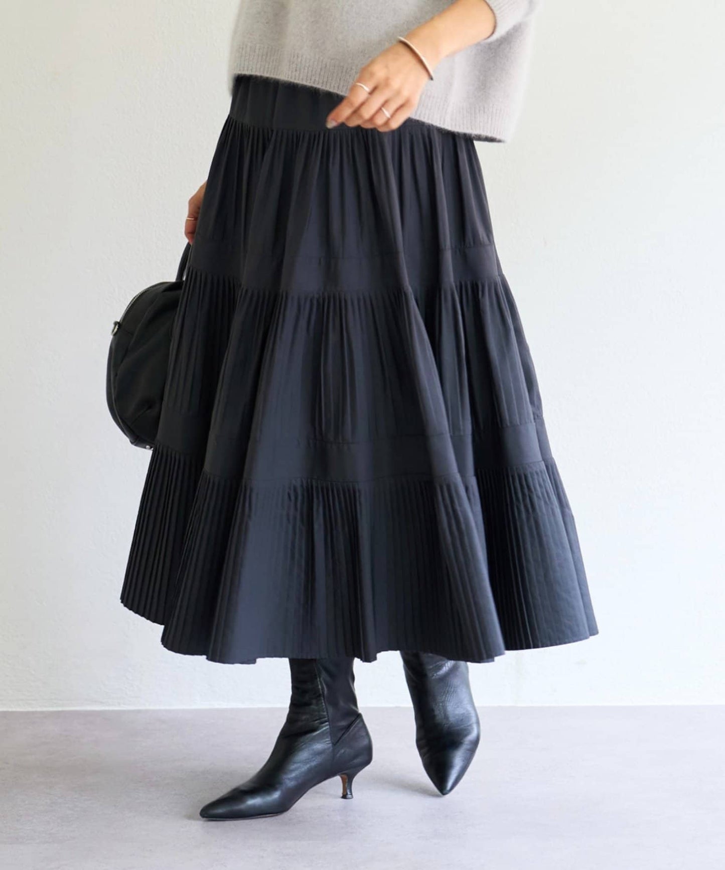 BEARDSLEY Pleated Tiered Skirt  Elegant Flow & Everyday Versatility