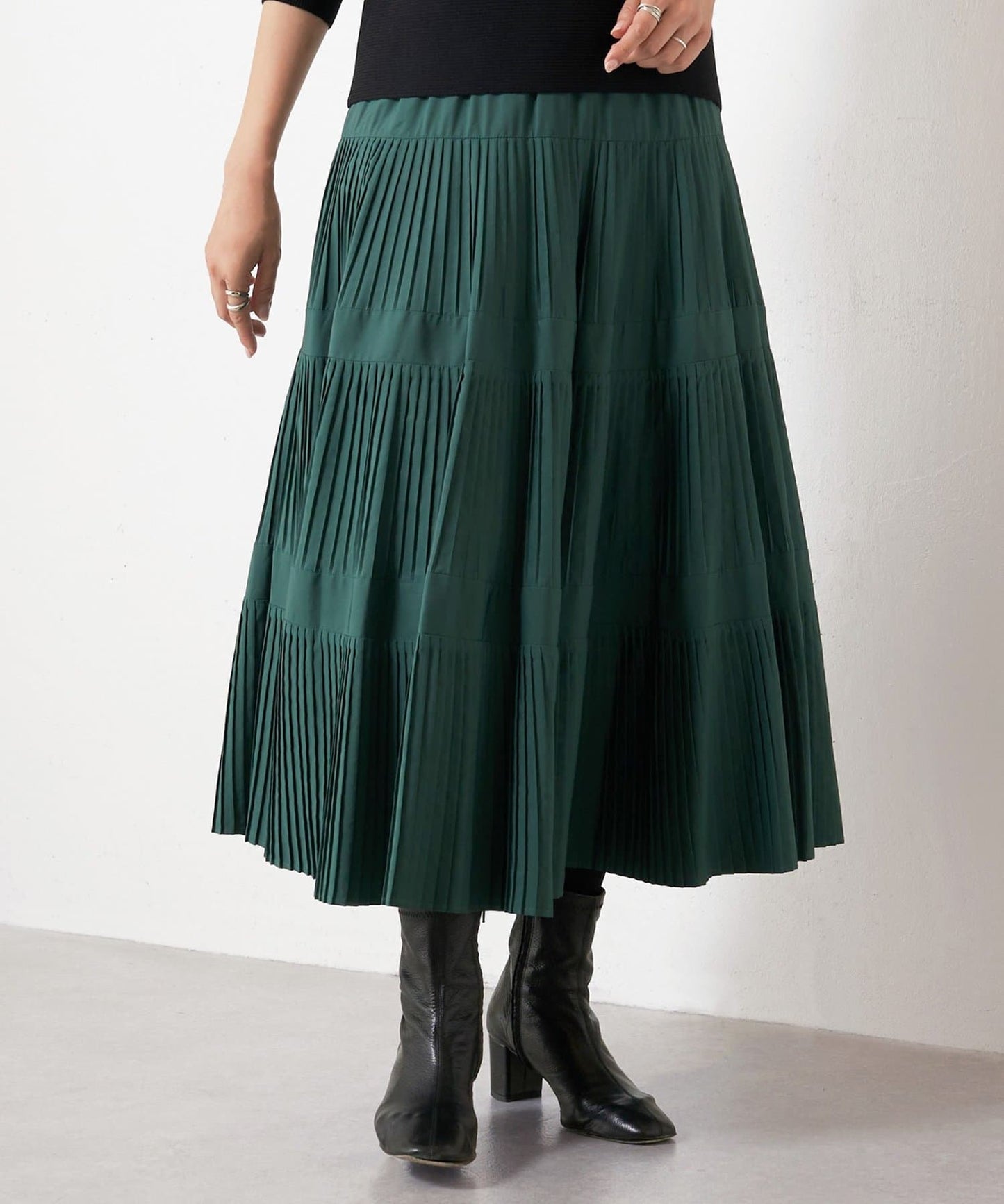 BEARDSLEY Pleated Tiered Skirt  Elegant Flow & Everyday Versatility
