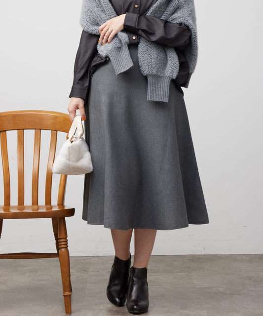 Chez toi Knit Flare Skirt  Effortless Everyday Elegance with Flattering Silhouette