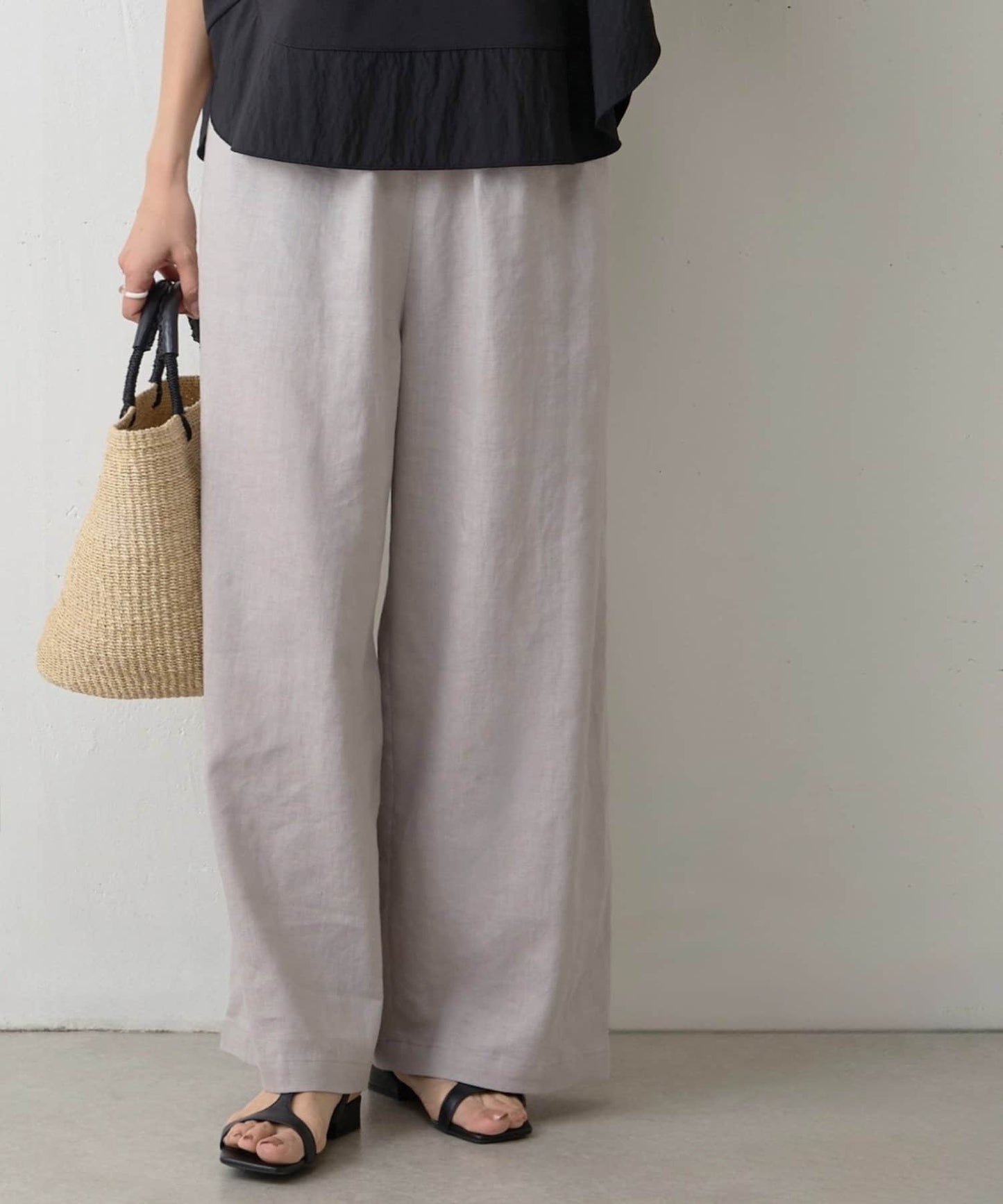 BEARDSLEY Waist-Rib Linen Pants  Stretchy & Breathable Summer Wide Pants