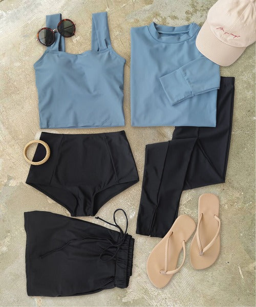 OSYAREVO Women’s 5-Piece Swimsuit Set | Rash Guard + Tankini | UV Cut 99.9% | UPF50+ | Full Coverage & Versatile for Land & Water