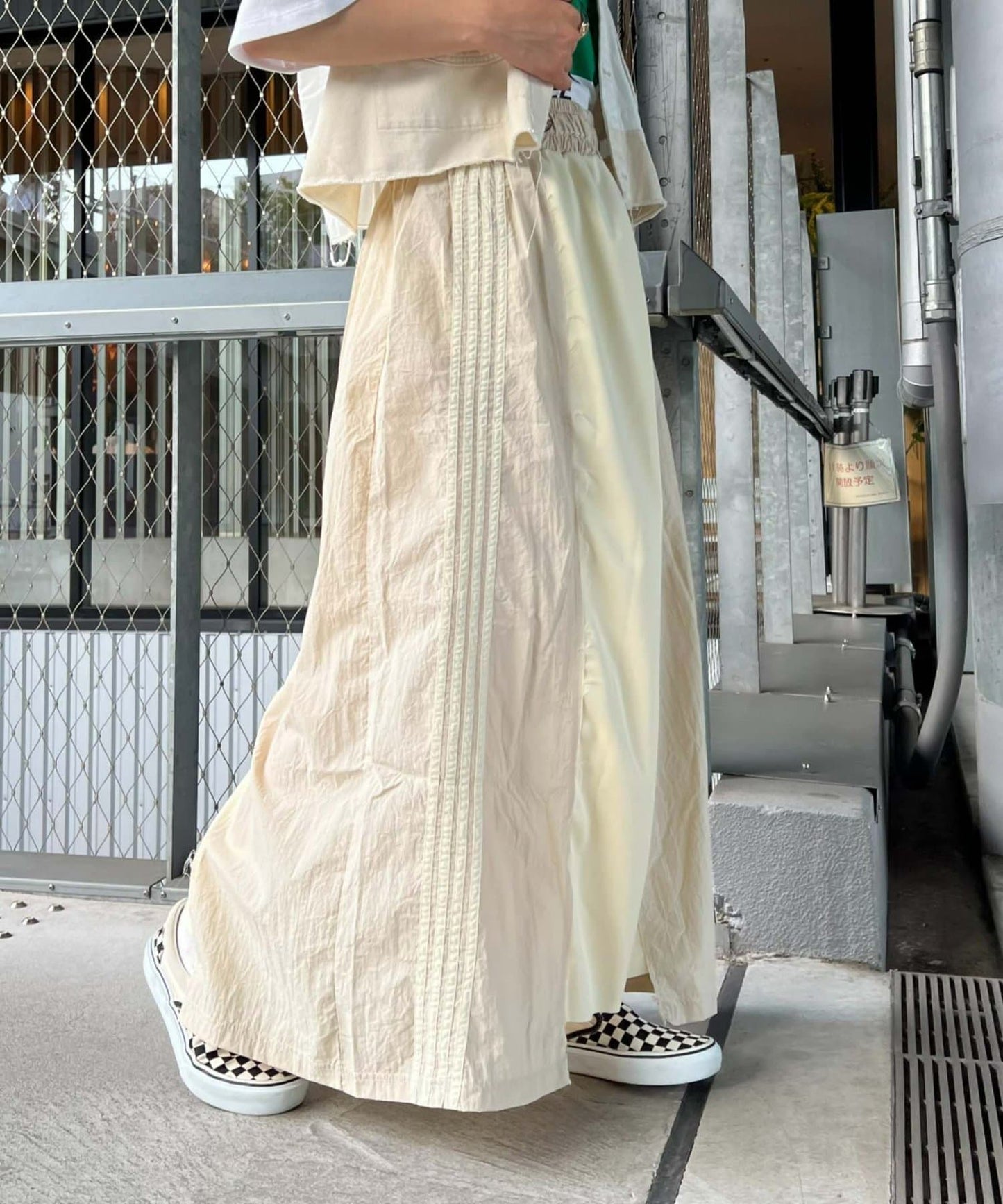 CIAOPANIC TYPY × etsinta Remake Jersey Volume Skirt  Patchwork Sporty Style with A-Line Fit