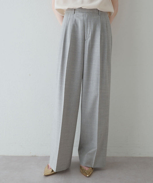 Drawing Numbers Center Press Wide Pants | Bestseller Tailored Silhouette