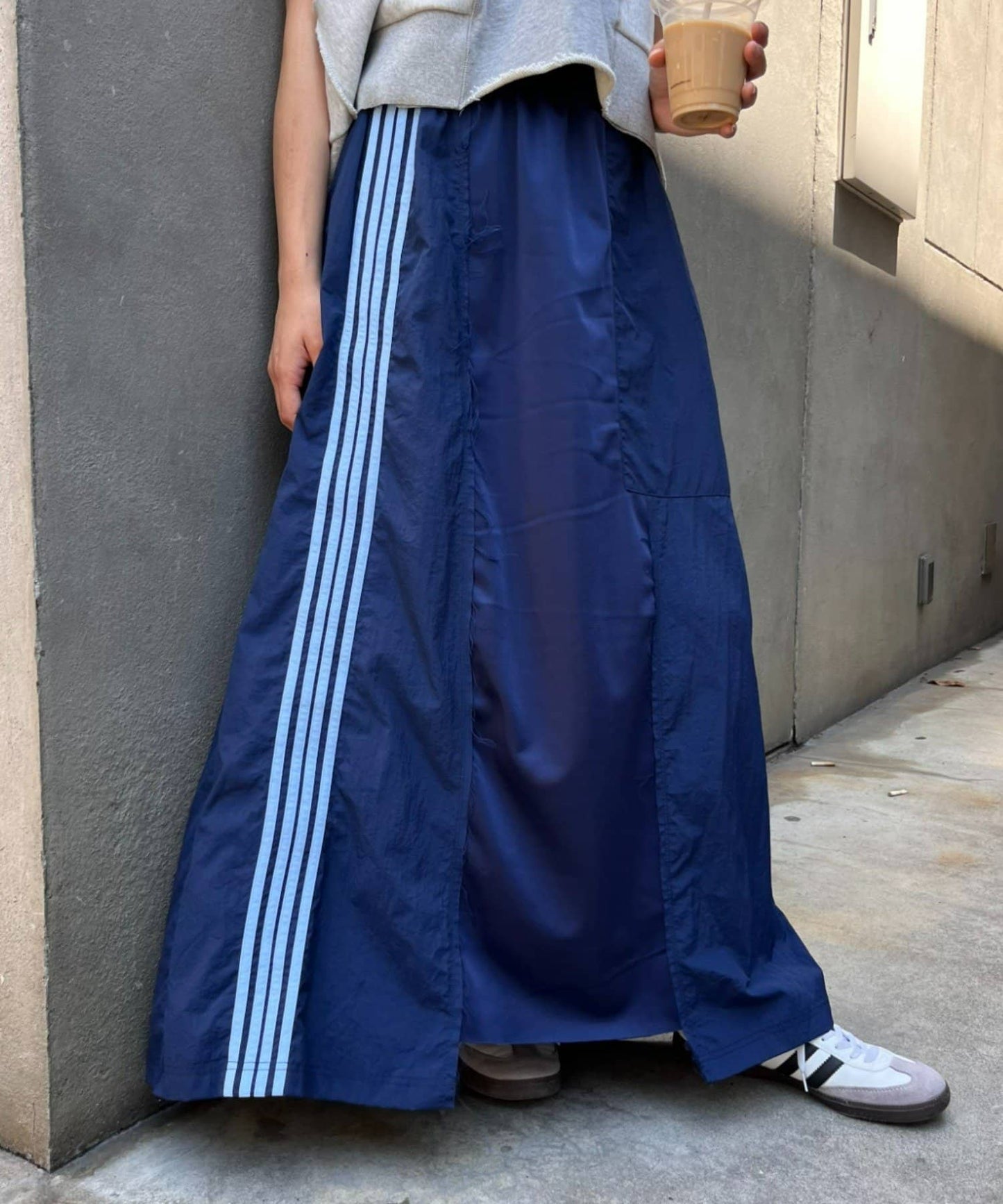 CIAOPANIC TYPY × etsinta Remake Jersey Volume Skirt  Patchwork Sporty Style with A-Line Fit