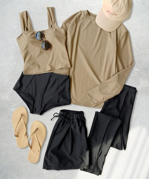 OSYAREVO Women’s 5-Piece Swimsuit Set | Rash Guard + Tankini | UV Cut 99.9% | UPF50+ | Full Coverage & Versatile for Land & Water