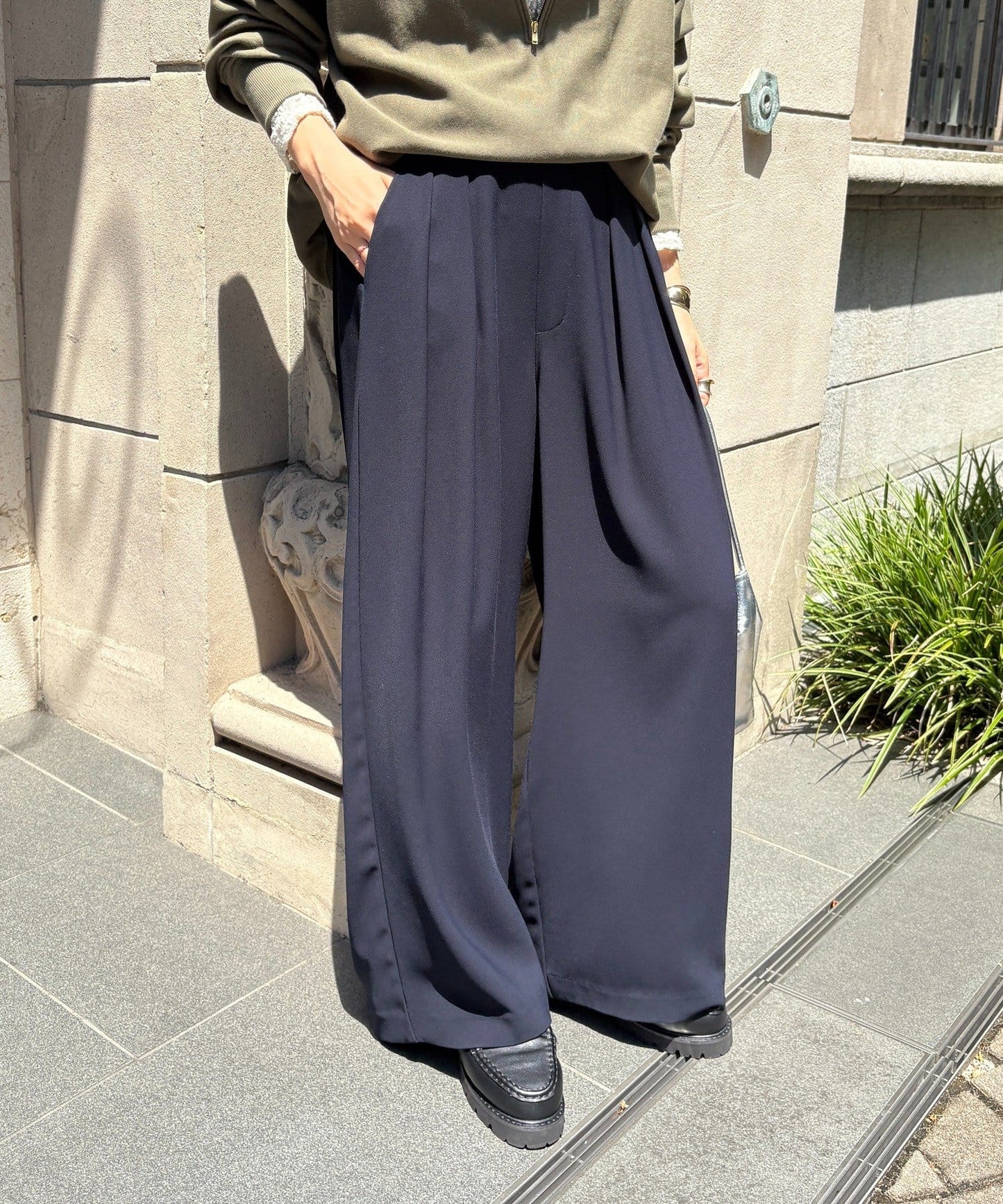 DOUDOU Minus 3kg Look Tuck Wide Pants  No.1 Best-Seller, 22 Colors, 4 Lengths