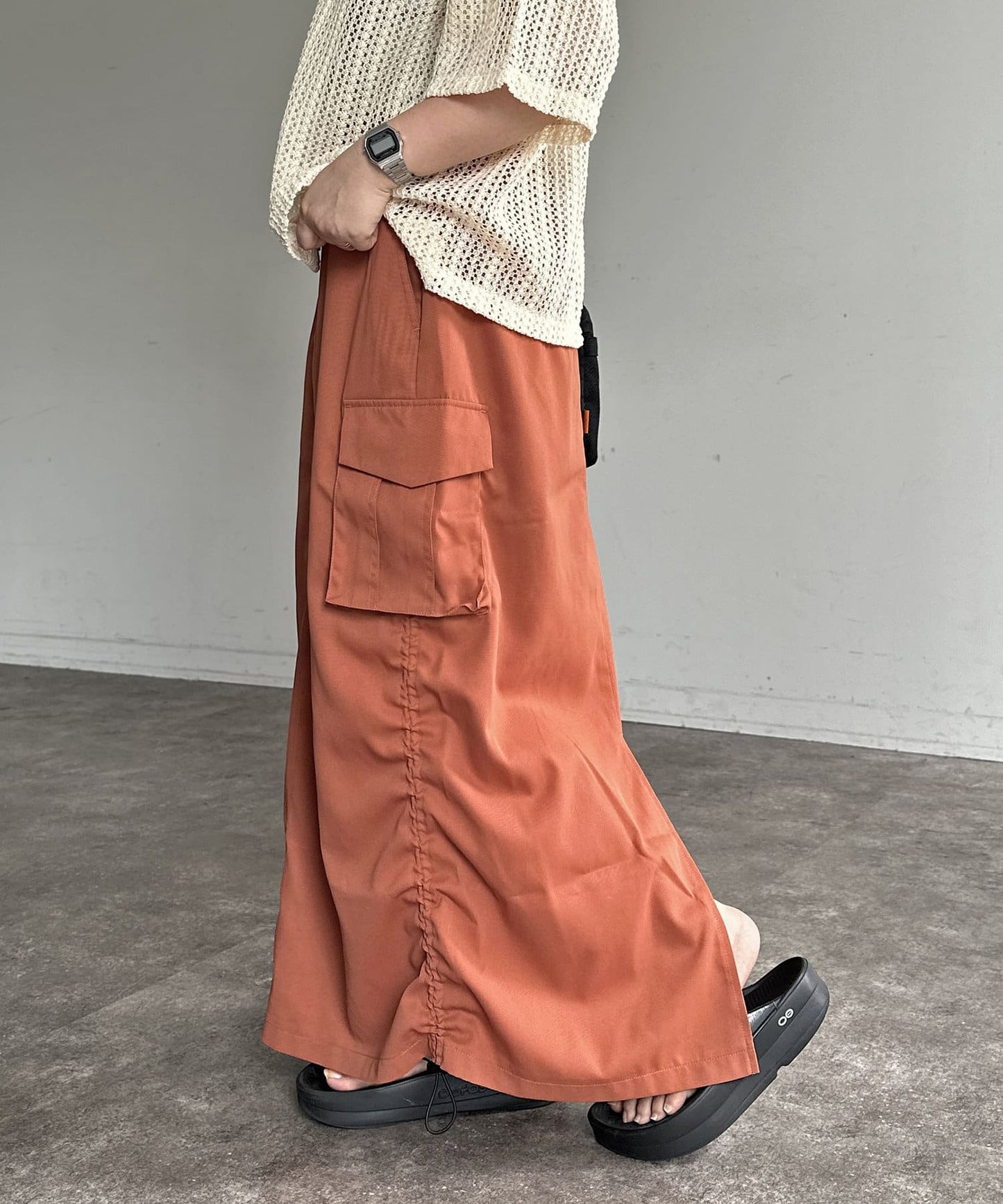 CPCM Twill Cargo Skirt  Adjustable Waist, Petite & Tall Friendly
