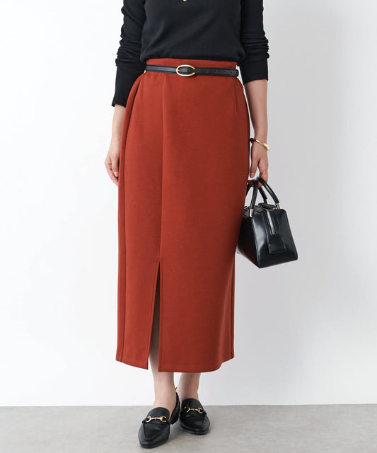 un dix cors Slit Double-Knit Narrow Skirt  All-Season Bestseller with Flattering Fit