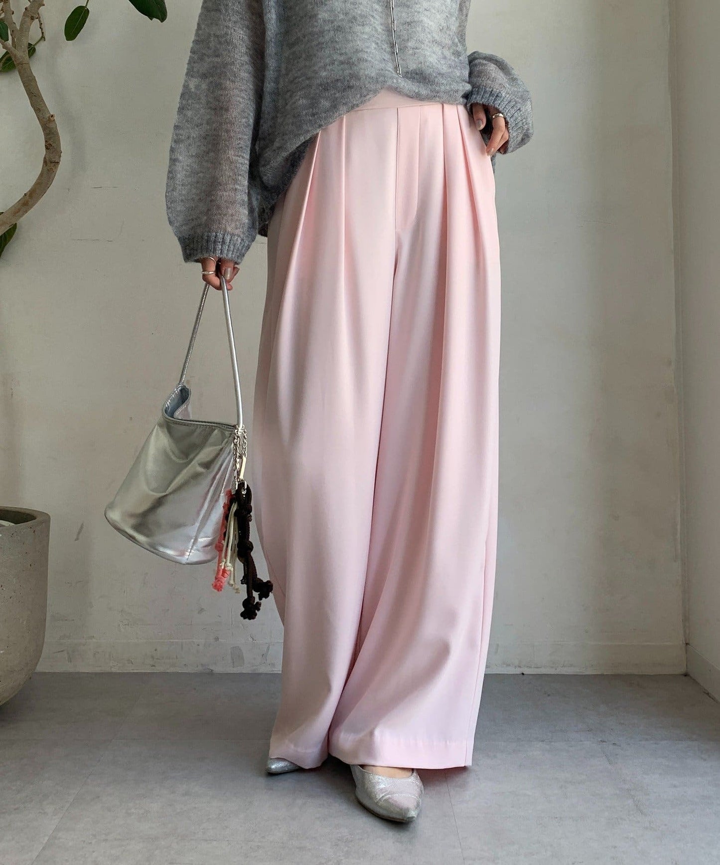 DOUDOU Minus 3kg Look Tuck Wide Pants  No.1 Best-Seller, 22 Colors, 4 Lengths