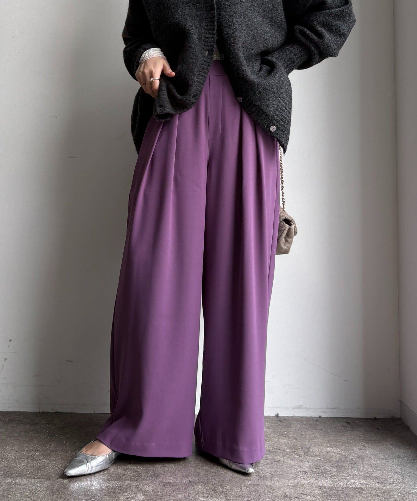 DOUDOU Minus 3kg Look Tuck Wide Pants  No.1 Best-Seller, 22 Colors, 4 Lengths