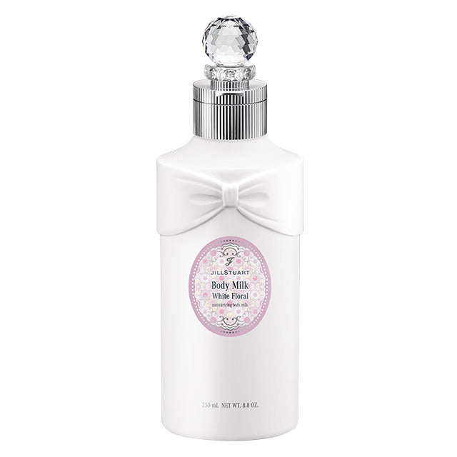 JILL STUART White Floral Body Milk | Lightweight Hydrating Lotion with Hyaluron & Botanical Extracts