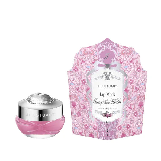 JILL STUART Lip Mask | Berry Rosehip Tea Edition – Hydrating Tinted Balm with Tea-Inspired Fragrance