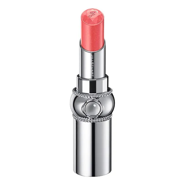 Jill Stuart Rouge Lip Blossom Petal Glow | Fresh Dew-Kissed Lipstick with Glossy Sheen