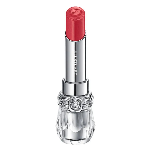 JILL STUART Lip Blossom Glow | Long-Lasting Glossy Lipstick with Hydrating Oils & Floral Design
