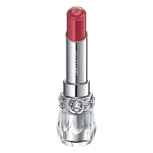 JILL STUART Lip Blossom Glow | Long-Lasting Glossy Lipstick with Hydrating Oils & Floral Design