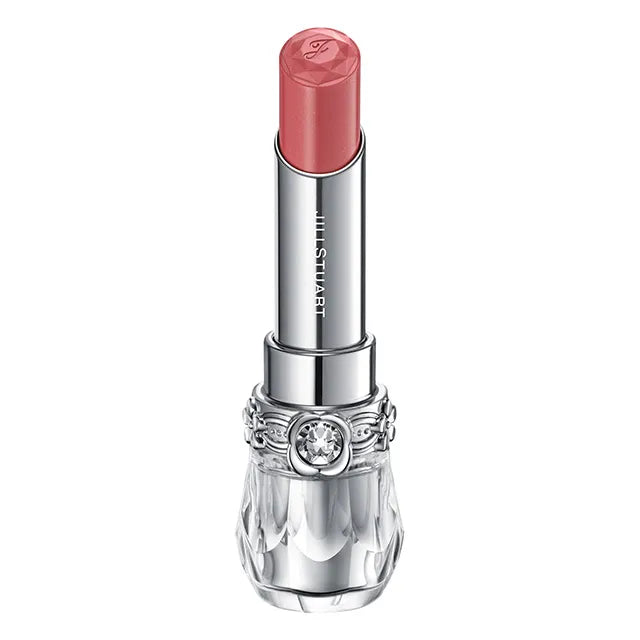 JILL STUART Lip Blossom Glow | Long-Lasting Glossy Lipstick with Hydrating Oils & Floral Design