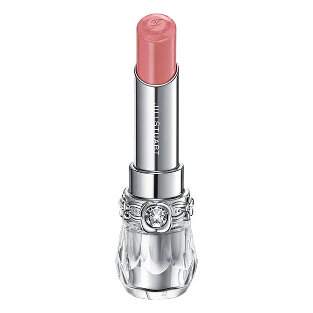 JILL STUART Lip Blossom Glow | Long-Lasting Glossy Lipstick with Hydrating Oils & Floral Design