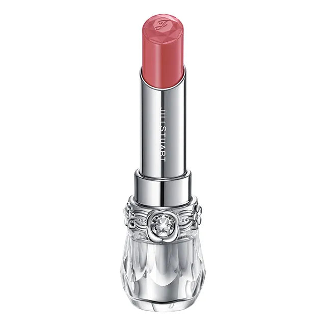 JILL STUART Lip Blossom Glow | Long-Lasting Glossy Lipstick with Hydrating Oils & Floral Design