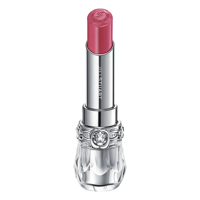 JILL STUART Lip Blossom Glow | Long-Lasting Glossy Lipstick with Hydrating Oils & Floral Design