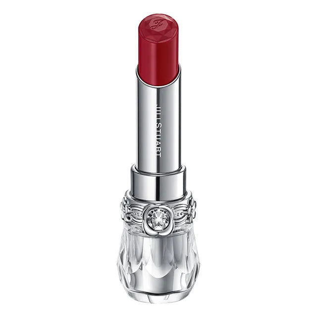 JILL STUART Lip Blossom Glow | Long-Lasting Glossy Lipstick with Hydrating Oils & Floral Design