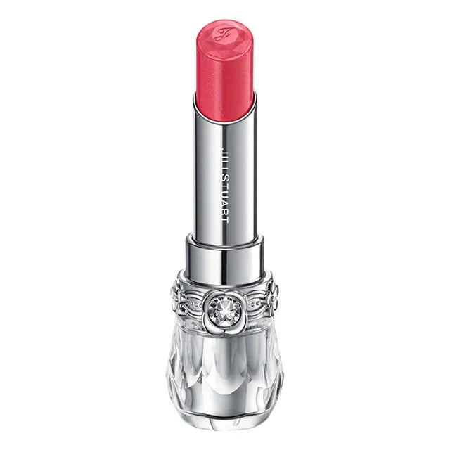 JILL STUART Lip Blossom Glow | Long-Lasting Glossy Lipstick with Hydrating Oils & Floral Design