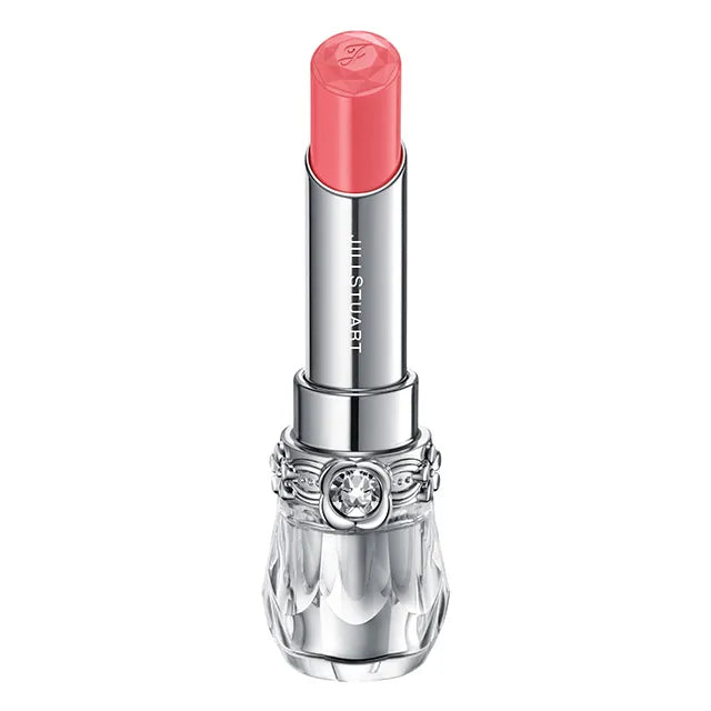 JILL STUART Lip Blossom Glow | Long-Lasting Glossy Lipstick with Hydrating Oils & Floral Design