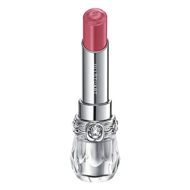 JILL STUART Lip Blossom Glow | Long-Lasting Glossy Lipstick with Hydrating Oils & Floral Design