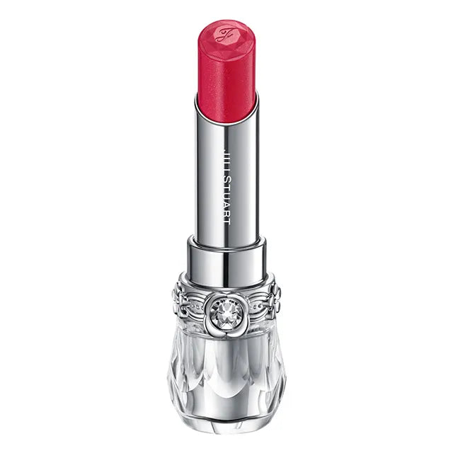 JILL STUART Lip Blossom Glow | Long-Lasting Glossy Lipstick with Hydrating Oils & Floral Design