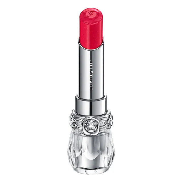 JILL STUART Lip Blossom Glow | Long-Lasting Glossy Lipstick with Hydrating Oils & Floral Design