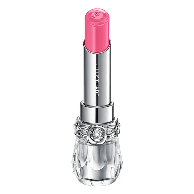 JILL STUART Lip Blossom Glow | Long-Lasting Glossy Lipstick with Hydrating Oils & Floral Design