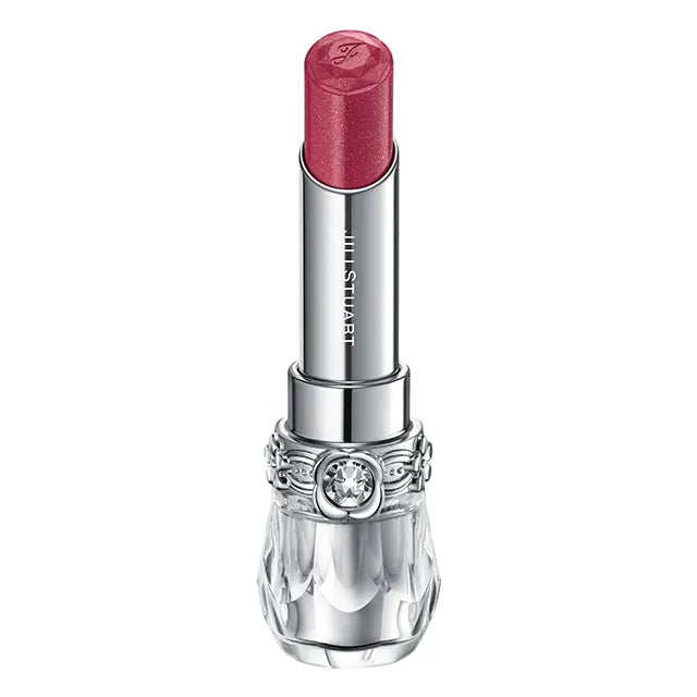 JILL STUART Lip Blossom Glow | Long-Lasting Glossy Lipstick with Hydrating Oils & Floral Design