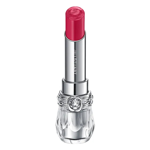JILL STUART Lip Blossom Glow | Long-Lasting Glossy Lipstick with Hydrating Oils & Floral Design