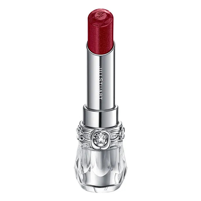 JILL STUART Lip Blossom Glow | Long-Lasting Glossy Lipstick with Hydrating Oils & Floral Design