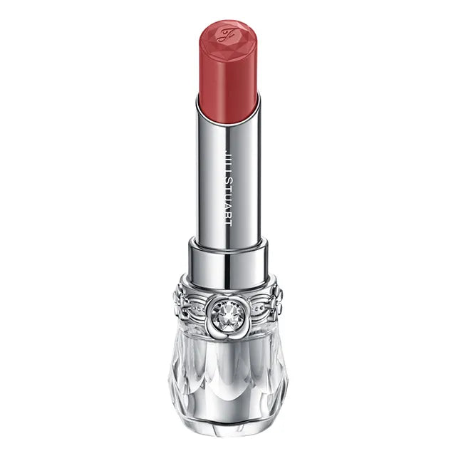JILL STUART Lip Blossom Glow | Long-Lasting Glossy Lipstick with Hydrating Oils & Floral Design
