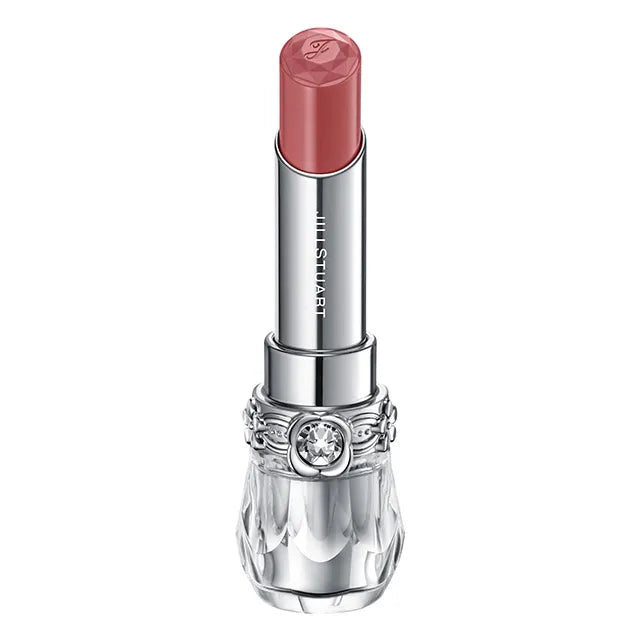 JILL STUART Lip Blossom Glow | Long-Lasting Glossy Lipstick with Hydrating Oils & Floral Design